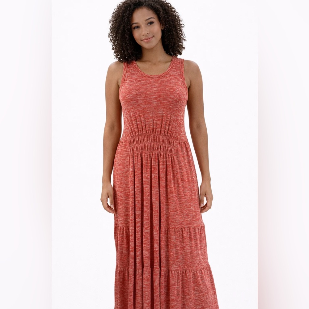 New! Lou & Gray Sleeveless Coral Maxi Dress Size XL